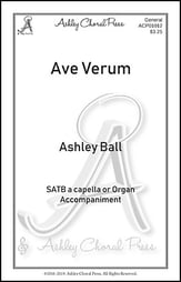 Ave Verum SATB choral sheet music cover